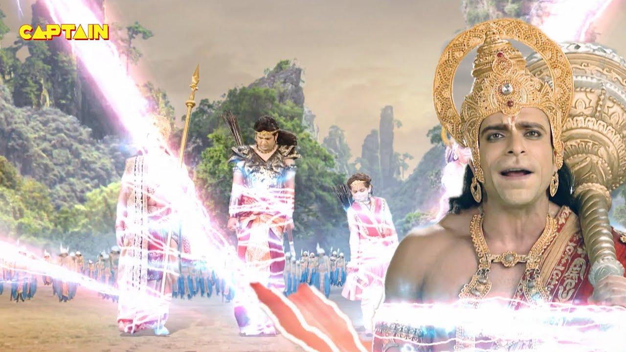 हनुमान जी शत्रुघ्न और पुष्कर को किसने और क्यों बनाया बंदी | Mahabali Hanuman EP 569