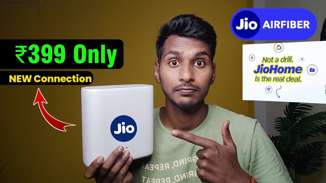 Jio AirFiber 🛜 - ₹399 Only Booking Online | JioHome Offer 2 Months FREE | installation process