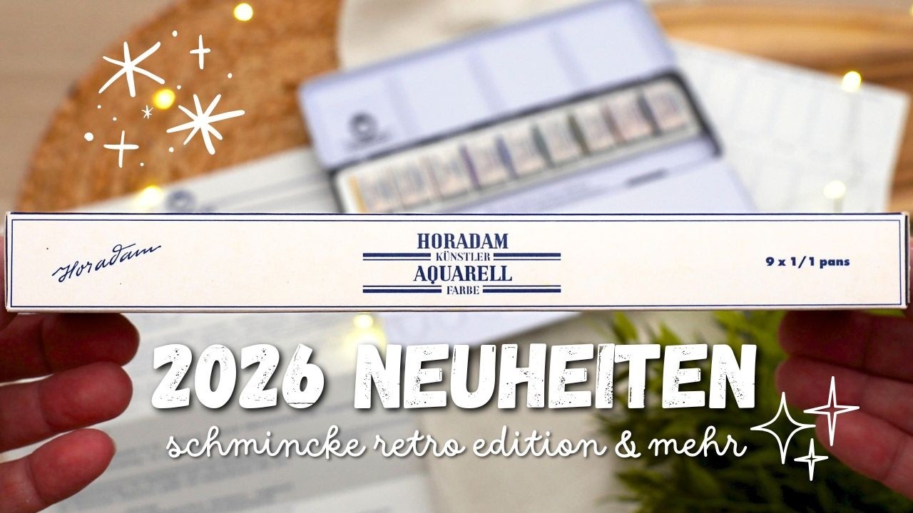🇩🇪 2026 Schmincke Watercolor Neuheiten - Historische Aquarellfarben, Architektur Retroset & Akademie