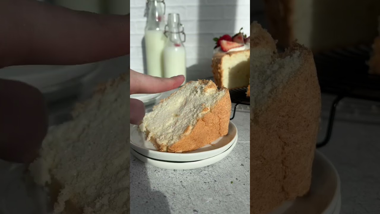 Gluten free & sugar free angel food cake! www.fitandfull.ca