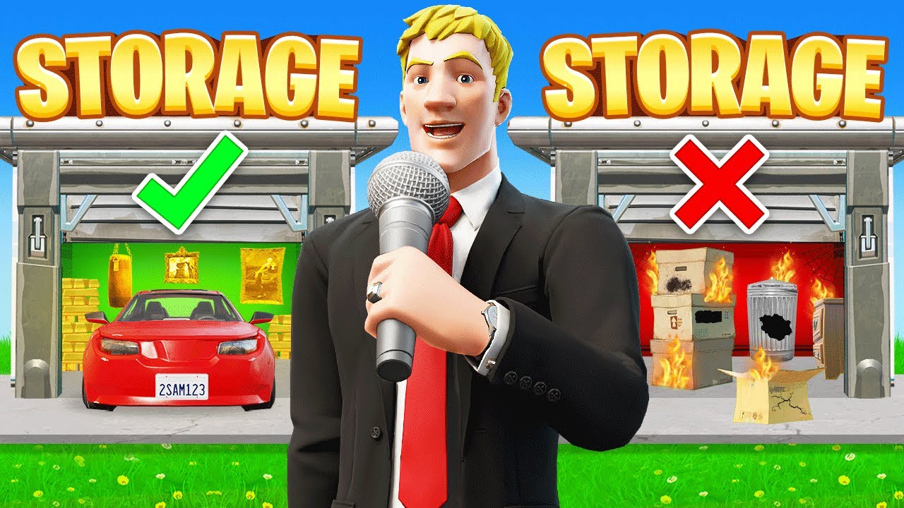 MYTHIC vs TRASH Storage Wars GAMESHOW For LOOT (Fortnite)