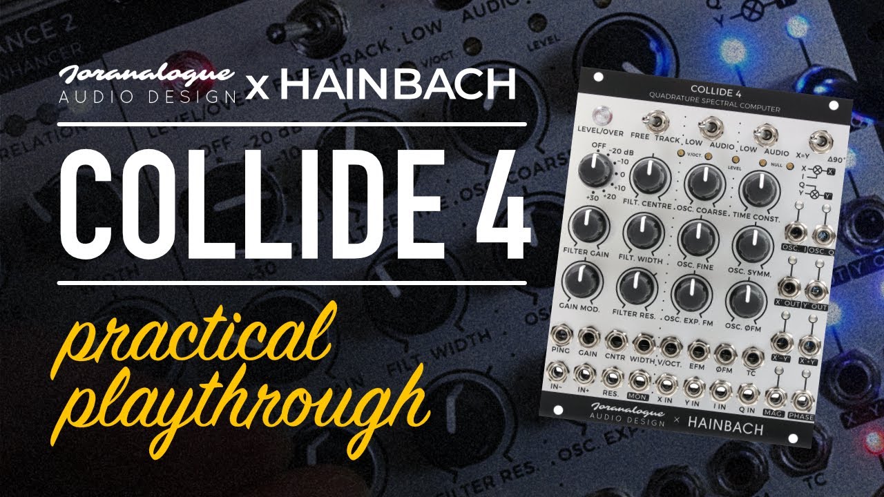 Joranalogue Audio Design x Hainbach / COLLIDE 4 / lock-in amp eurorack power /  PLAYTHROUGH