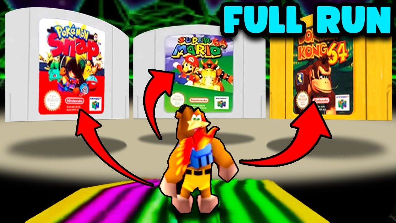 Banjo Kazooie but the Levels are DIFFERENT Nintendo Games (FULL PLAYTHROUGH)