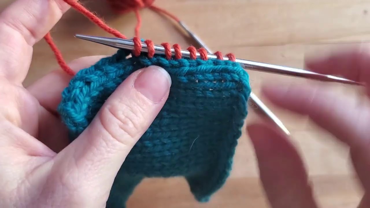 Tutoriel Tricot - Relever des mailles pour la bande de boutonnage