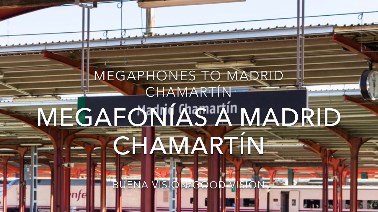 Megafonías en estación Madrid Chamartín