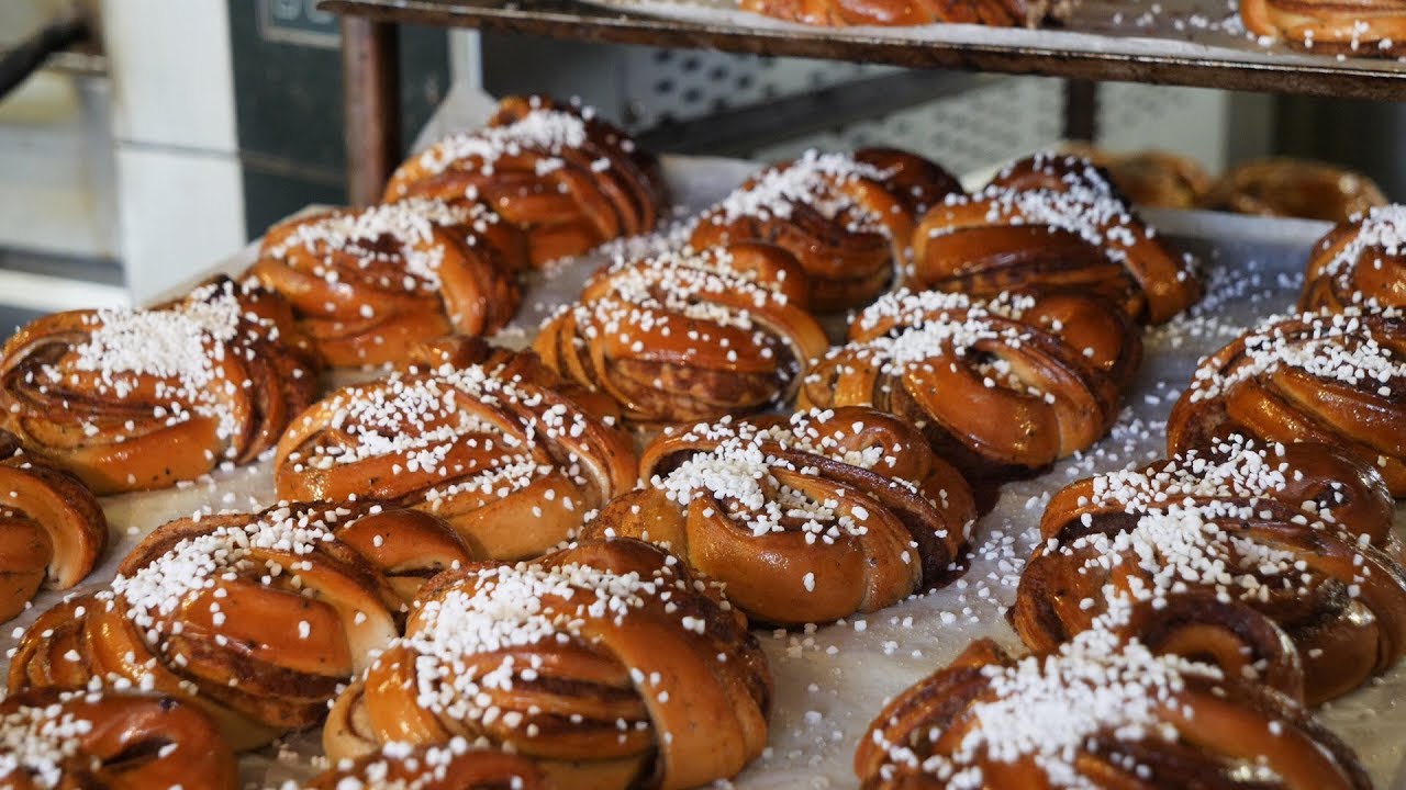 Swedish cinnamon bun bakery makes 25,000 traditional cinnamon rolls from scratch every week
