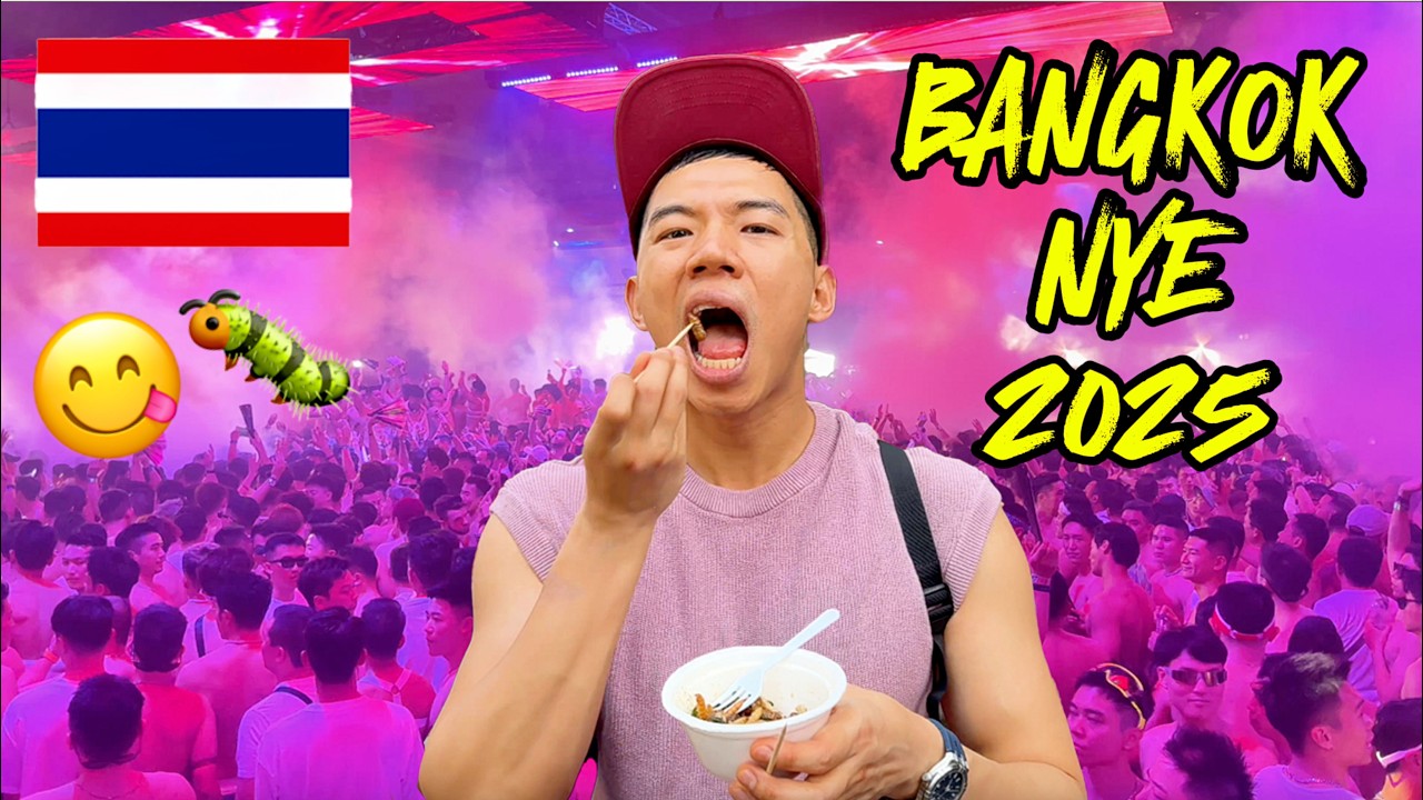 BANGKOK NYE 2025 Vlog 🎉 White Party,  Chinatown Eats & Unexpected Twists! 🎉🇹🇭