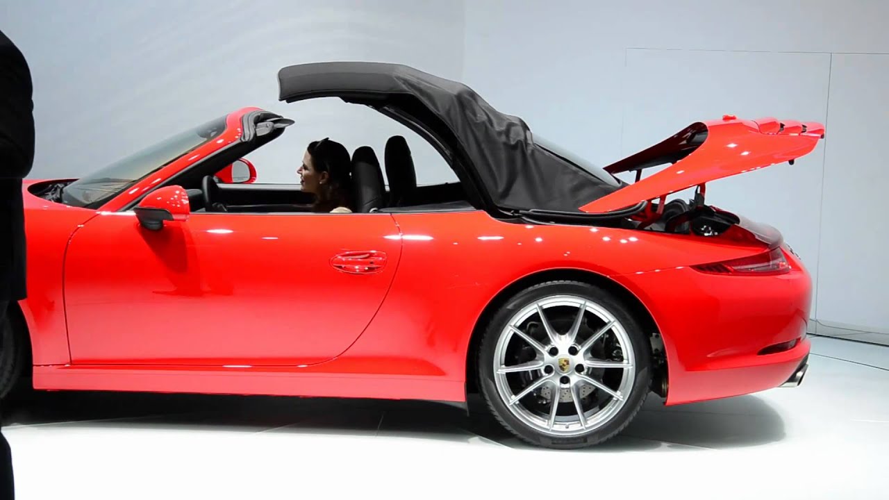 Porsche 911 Carrera Cabriolet 2012 года, Детройтский автосалон - видео WINDING ROAD