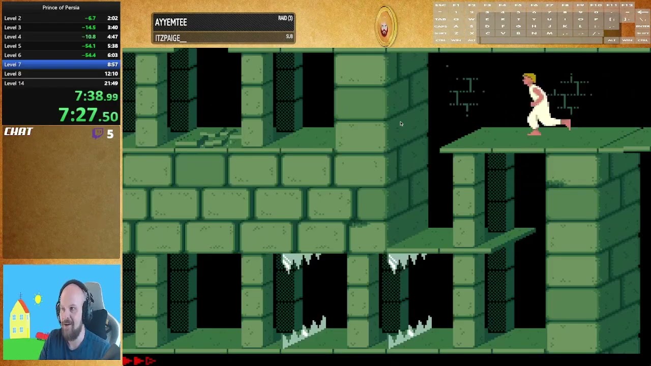 Prince of Persia - Any% Speedrun - 19m 37s 50ms (Obsolete)