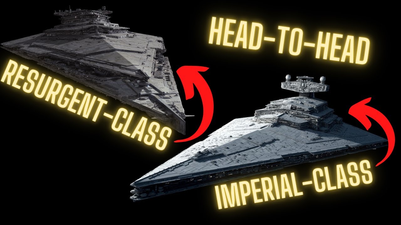 Imperial-class Star Destroyer vs Resurgent-class Star Destroyer! Head to head battle