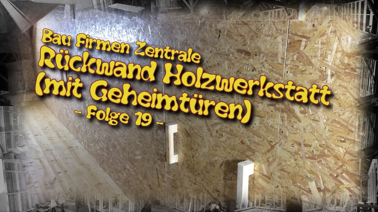 Projekt: Bau OSB-Rückwand Holzwerkstatt mit 