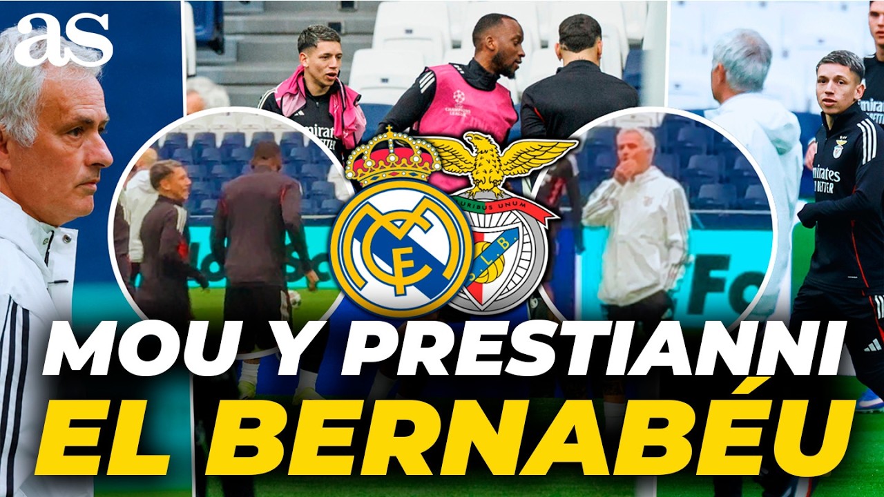 MEJORES MOMENTOS de MOURINHO y PRESTIANNI en el SANTIAGO BERNABÉU en la previa VS. REAL MADRID