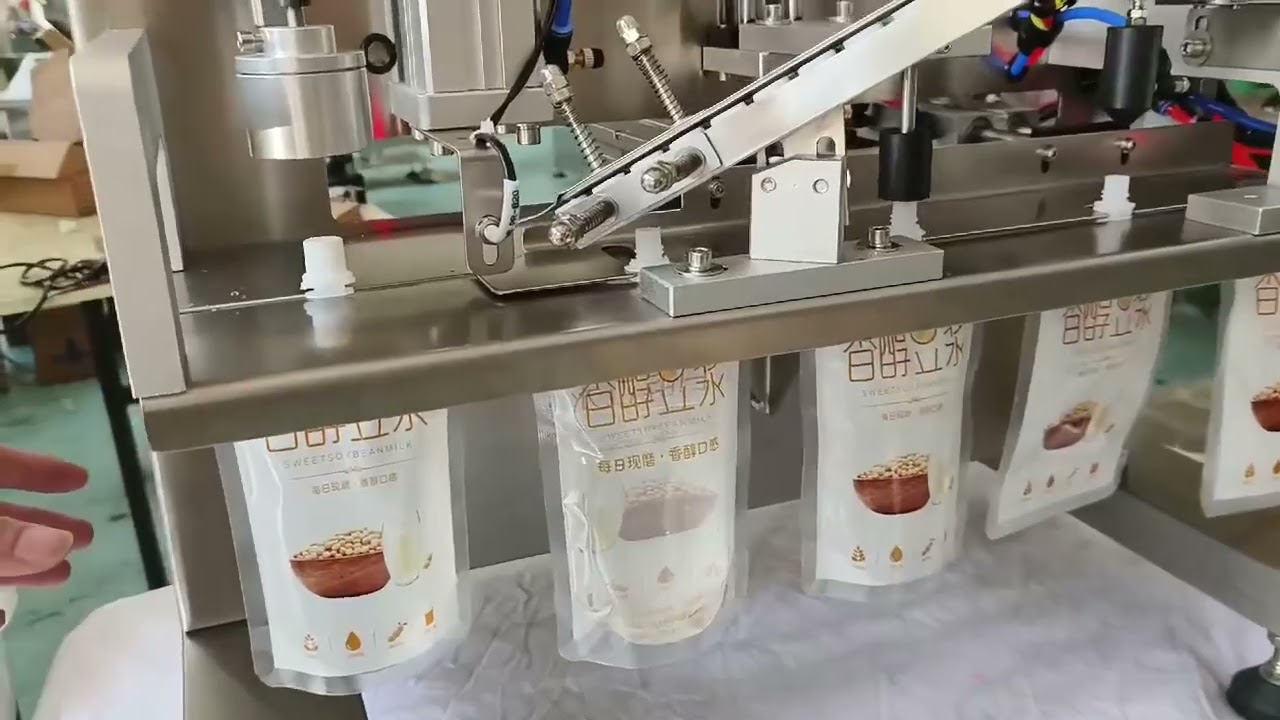 Small customized liquid doypack filling capping machine