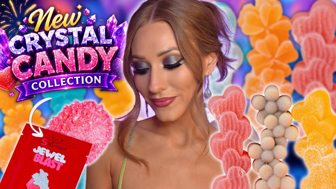 ASMR Mukbang | Trying *NEW* Crystal Candy & EXPLOSIVE Popping Rock Candy 🎆