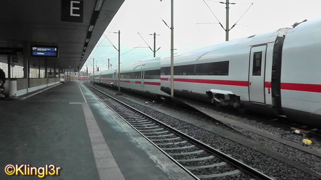 Züge in Hannover Hauptbahnhof - Stadtbahn - ICE 4 - Intercity BR101
