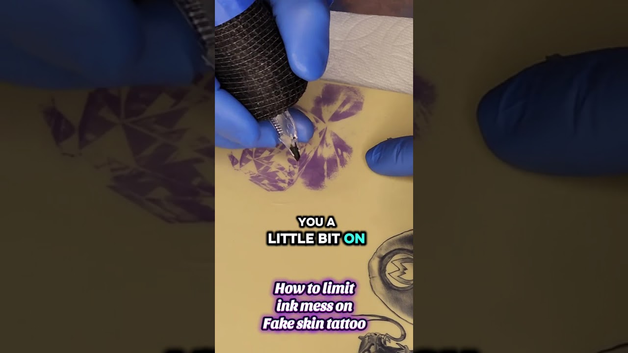 How to keep you tattoo practice skin clean when tattooing. 