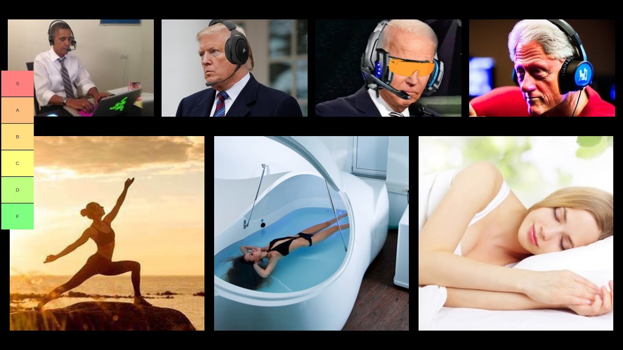 Obama, Trump, Biden, and Clinton healthy activities tier list (AI presidents' voices)