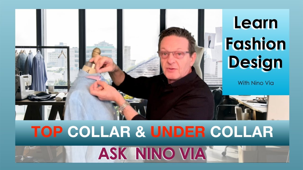 How To Cut TOP Collar and UNDER Collar in Fashion Design ~ Learn Fashion Designing Online ~ Nino Via
