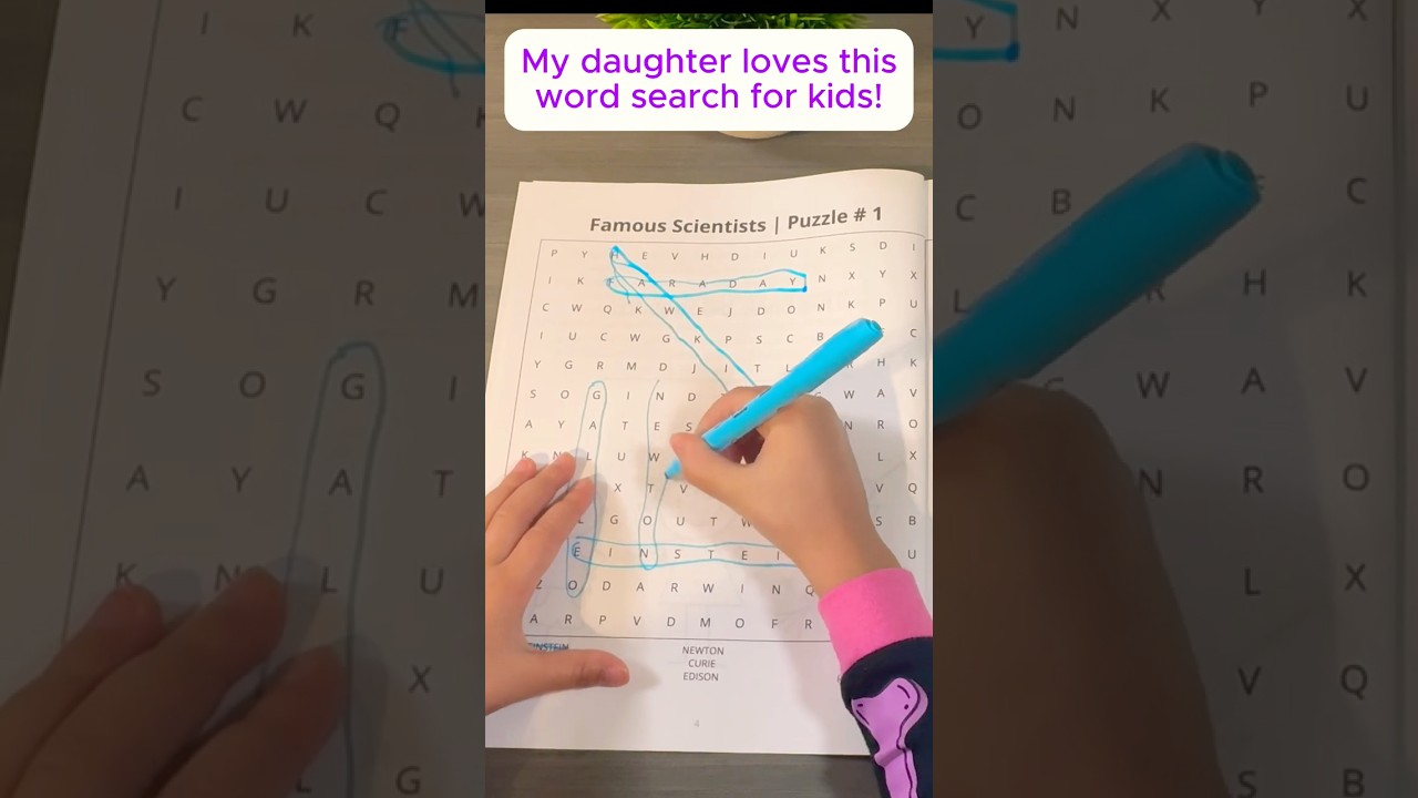 My daughter loves this word search book! #wordsearch #wordpuzzle #2025