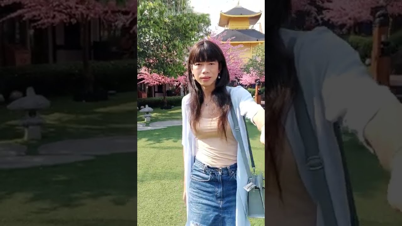 Lizy crossdresser outdoor part 11