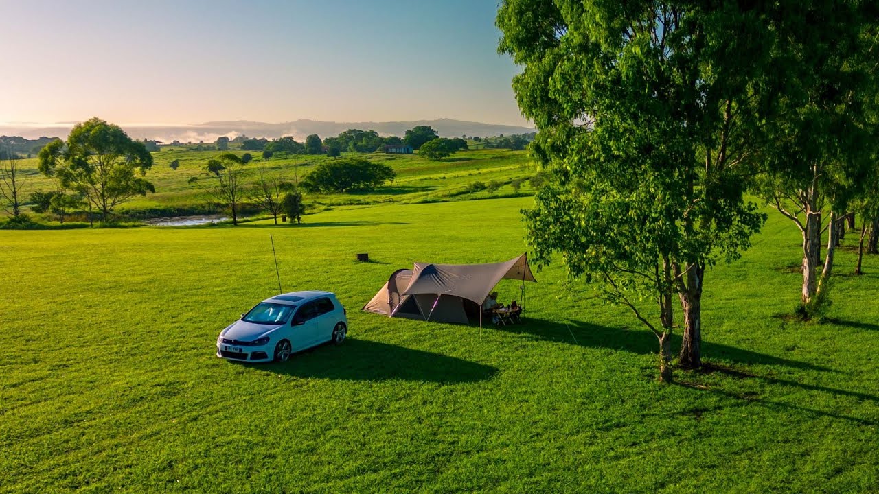 CAMPING with 360 PANORAMIC MOUNTAIN views 🏔️