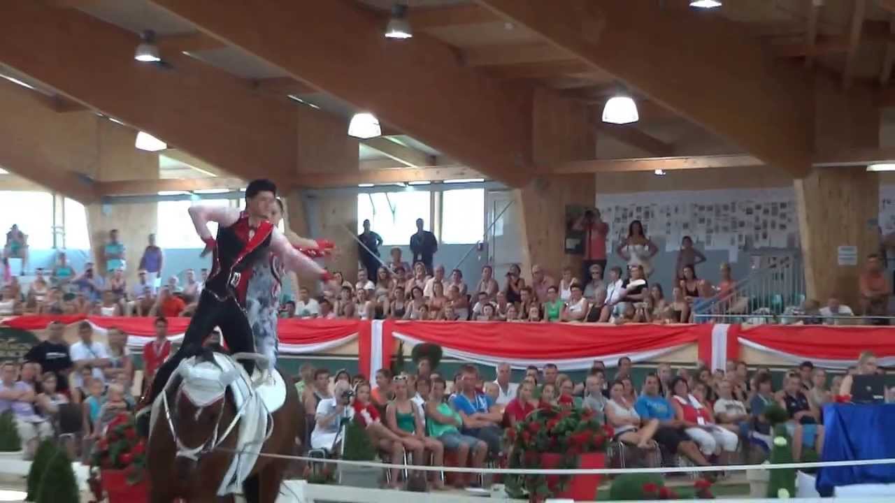 Jasmin Lindner Lukas Wacha European Vaulting Championship 2013 Austria