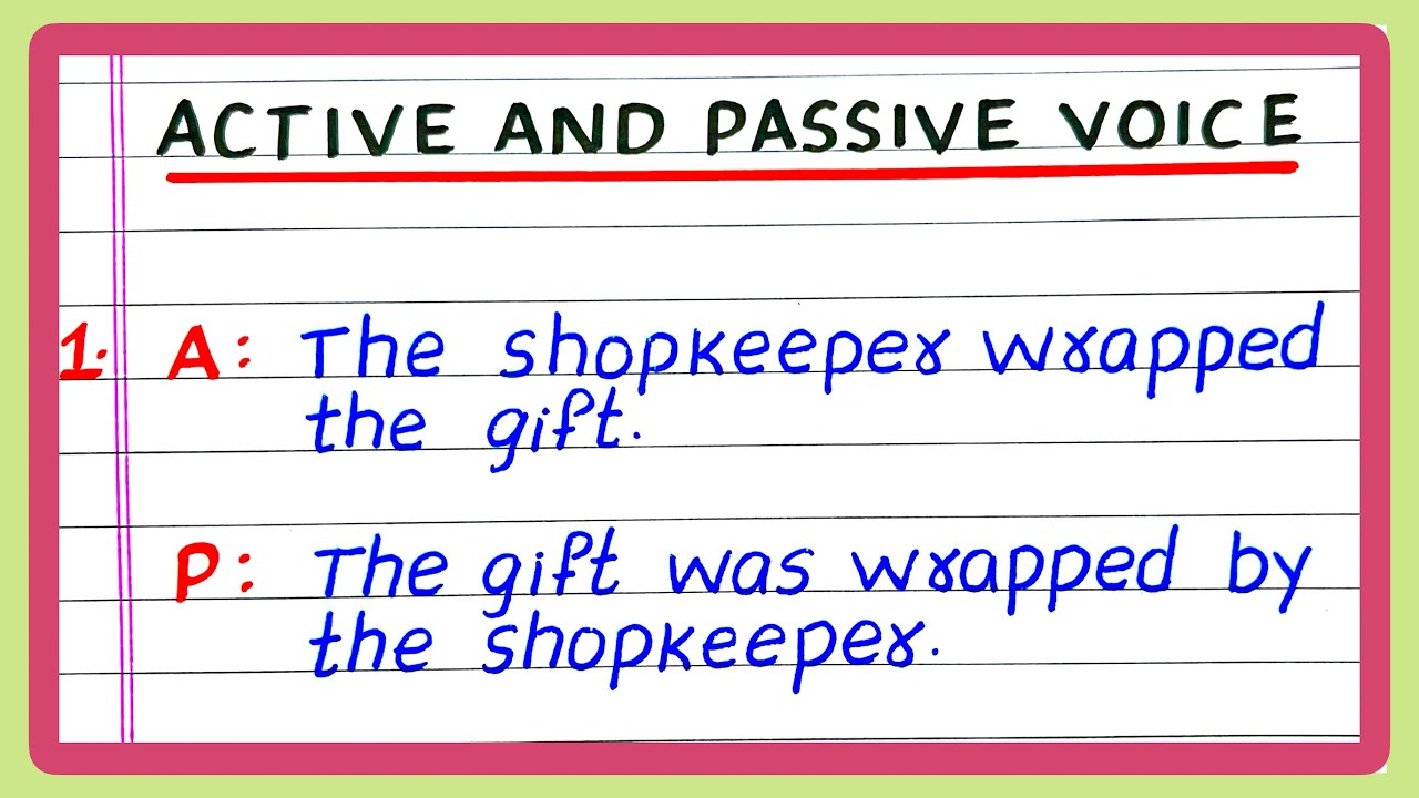ACTIVE AND PASSIVE VOICE | 5 | 10 ACTIVE AND PASSIVE VOICE | IN ENGLISH GRAMMAR