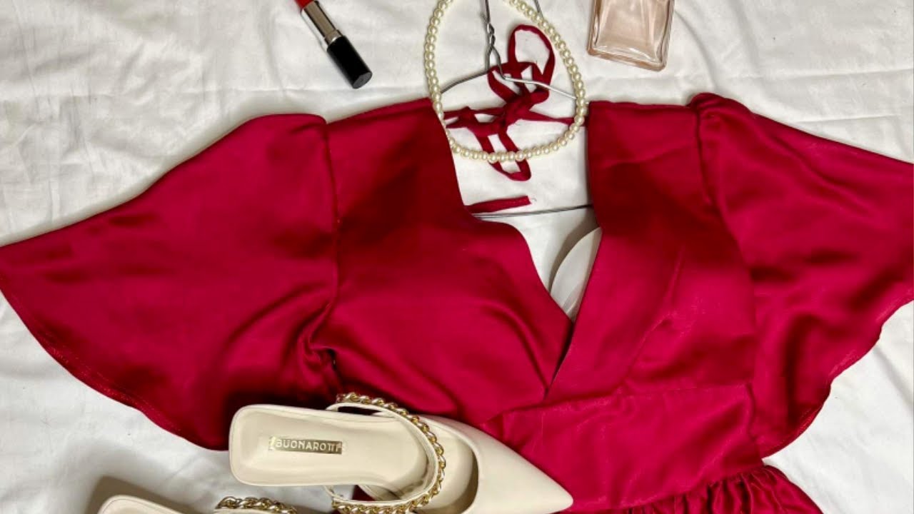 How to sew lining of wrap dress/ comment coud doublure de cache cœur