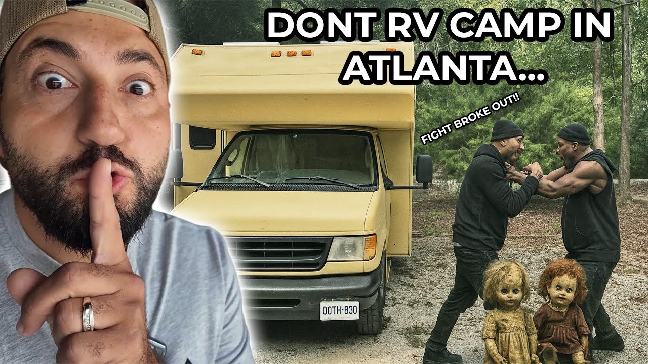 Never Camping ATLANTA Again.. TERRIFYING Dolls in the Woods & People Fighting!!