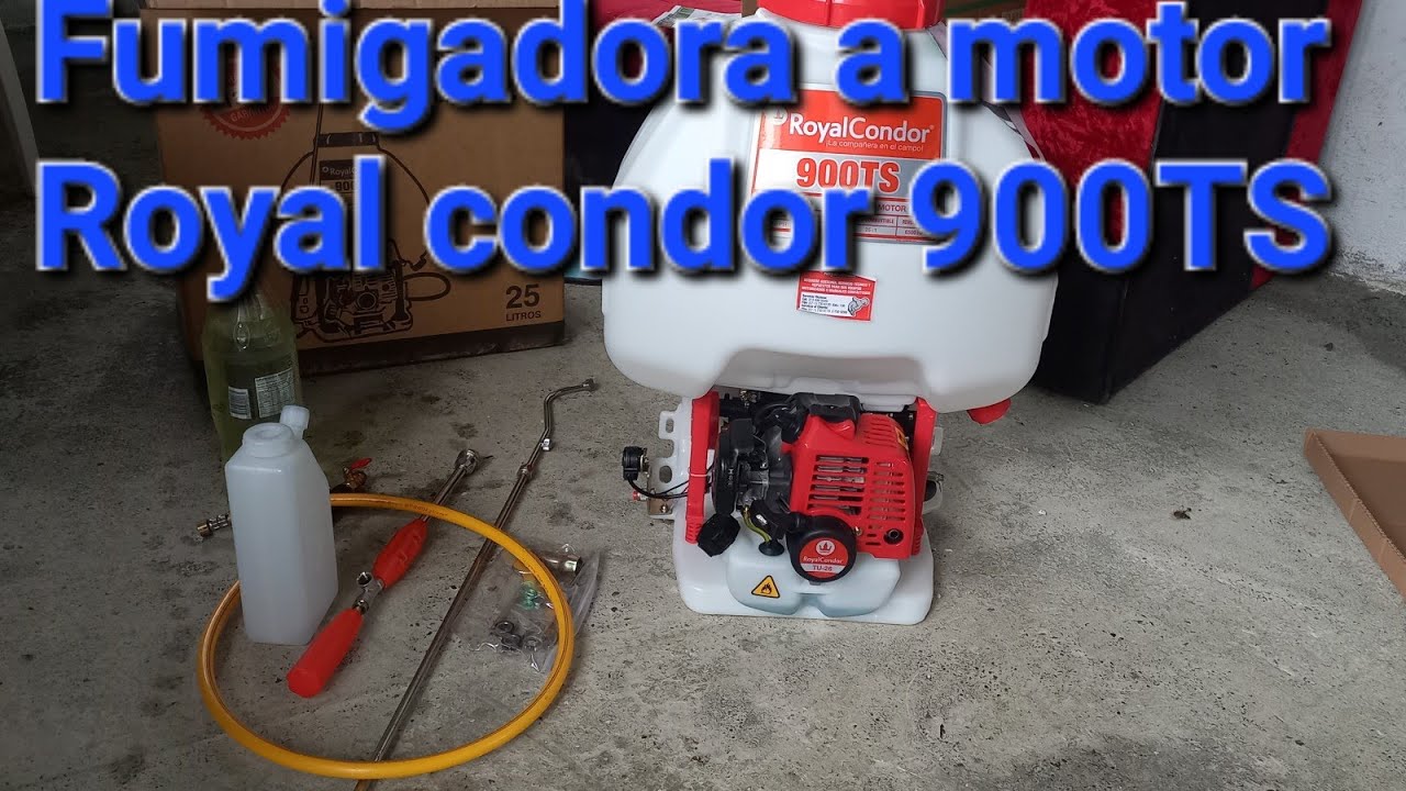 Fumigadora a motor royal condor 900ts/Fumigadora de espalda