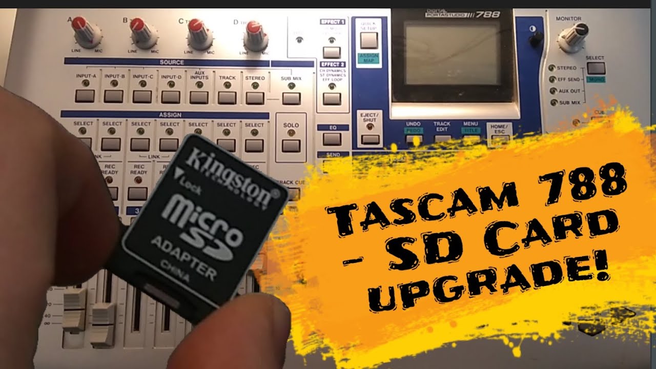 Tascam 788 - SD Card upgrade!