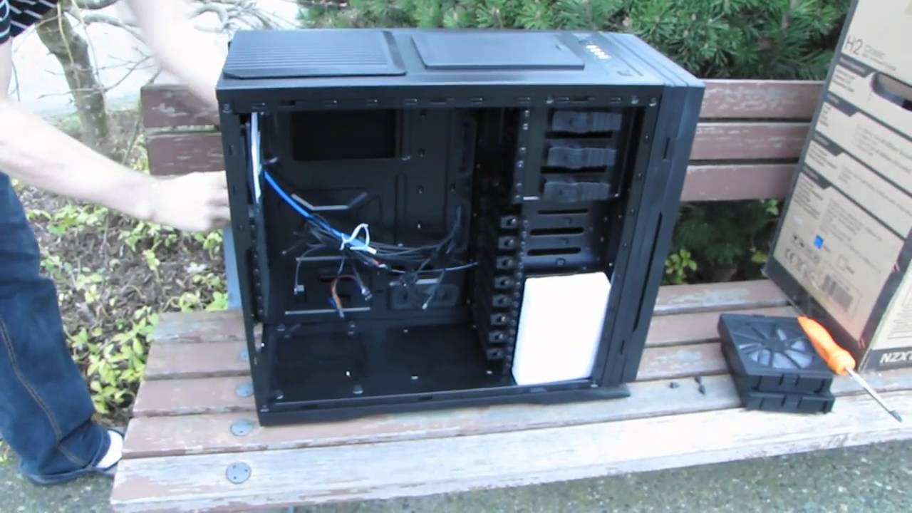 NZXT H2 Black Silent Computer Case Unboxing & First Look Linus Tech Tips