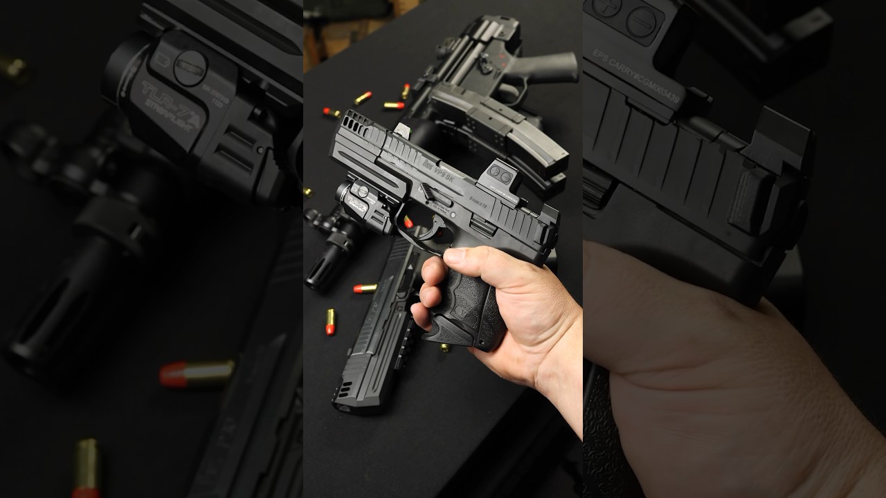 VP9SK or VP9L??? Also, peep the VP9 optic by Holosun that needs no mounting plate. 👀 #hk #pewpew