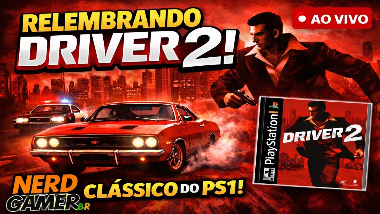 🔴 Classicão difícil de PS1 AO VIVO | DRIVER 2