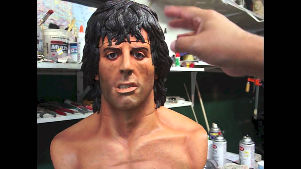 RAMBO BUST PAINTING PART 2