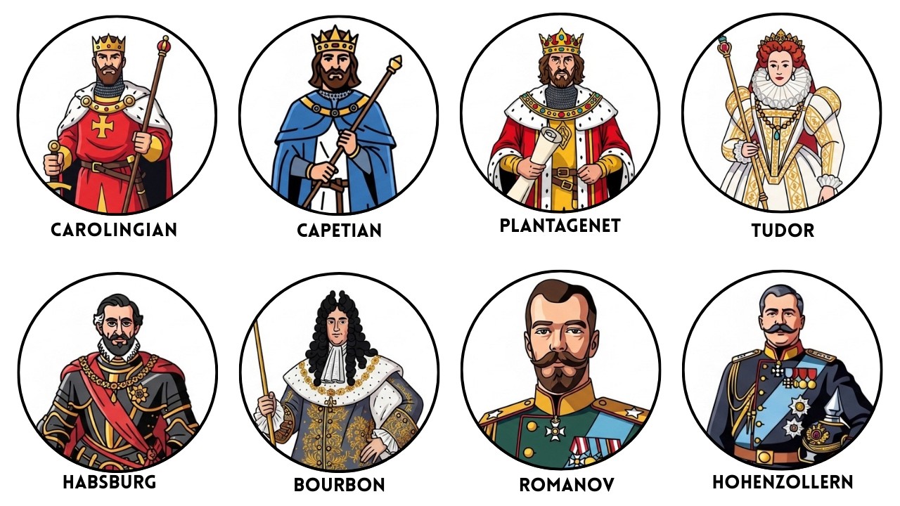 Every European Dynasty Explained in 15 Minutes
