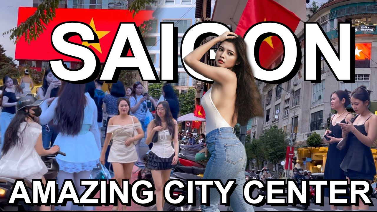 City Center Saigon 🇻🇳 Amazing walk Ho Chi Minh City 2024