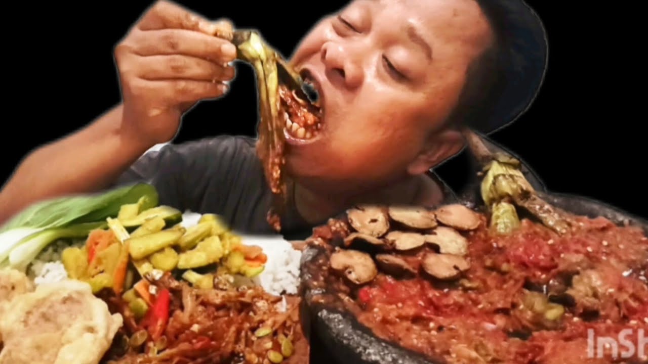 PEDAS FULL‼️..SAMBAL TERASI PENUH SATU COBEK,JENGKOL GORENG,PENYET TERONG,ACAR TIMUN,TAHU ISI.