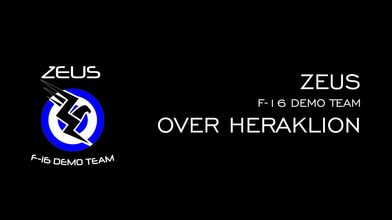 Επίδειξη ομάδας ZEUS F16 Demo team στο Ηράκλειο  Γιορτή Α.Μηνά 2019  - ZEUS over Heraklion (4K )