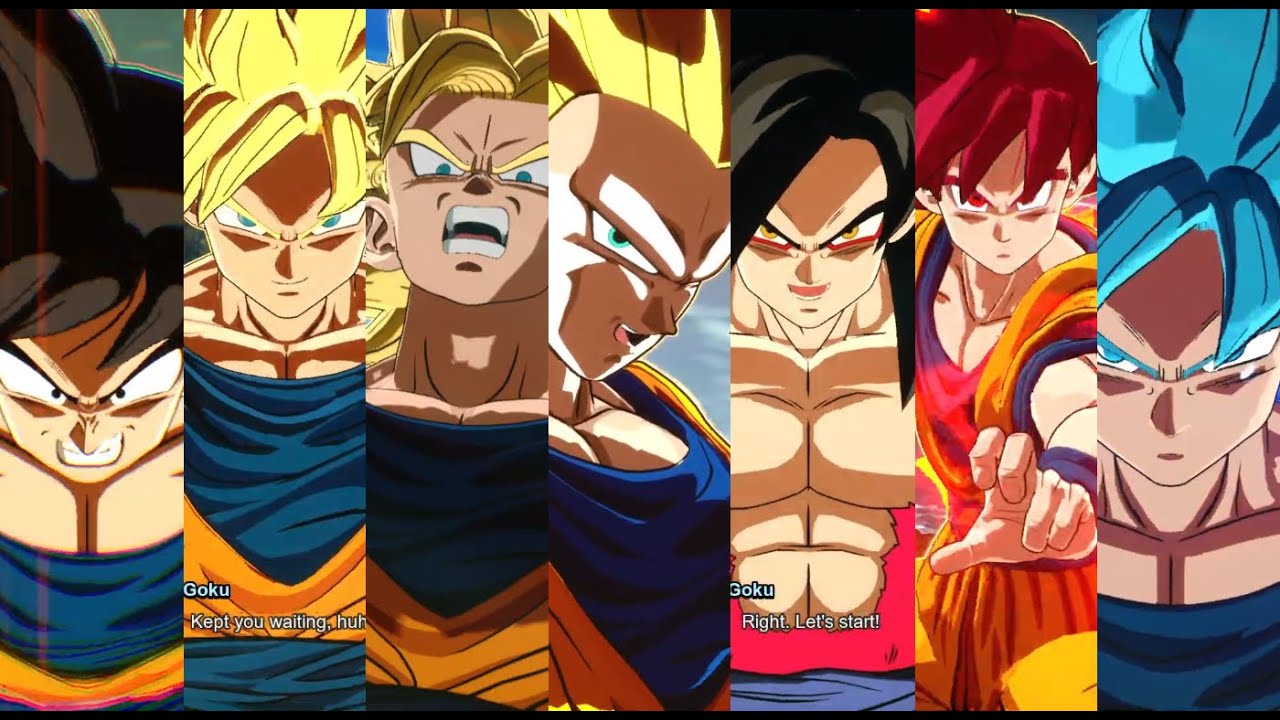 Dragon Ball Sparking Zero - Team Battle 3 - Goku (Mod) All Forms vs Freeza, Cell, Buu, Jiren, Brolly