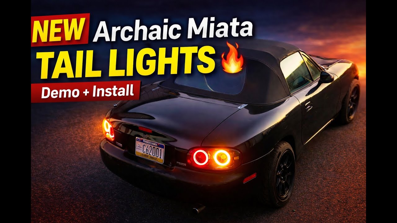 Новые задние фонари для Miata в стиле ретро 🔥 | Демонстрация и установка