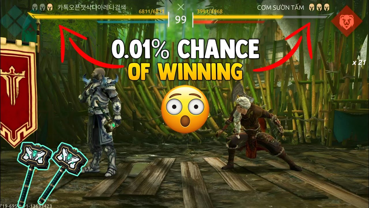 0.01% Chance Of Winning This Match Against Top 1 Player 🤯 Shadow Fight 4 Arena | SD07 Clan SFA |