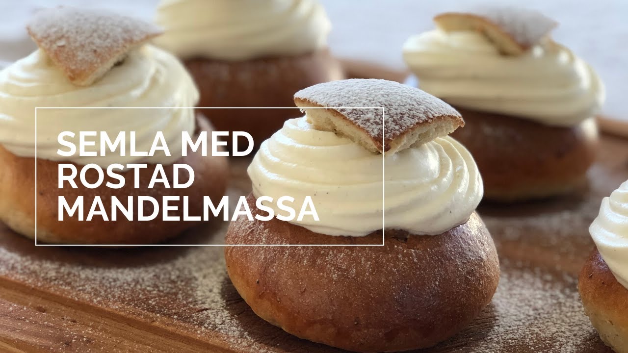 Semla med rostad mandelmassa
