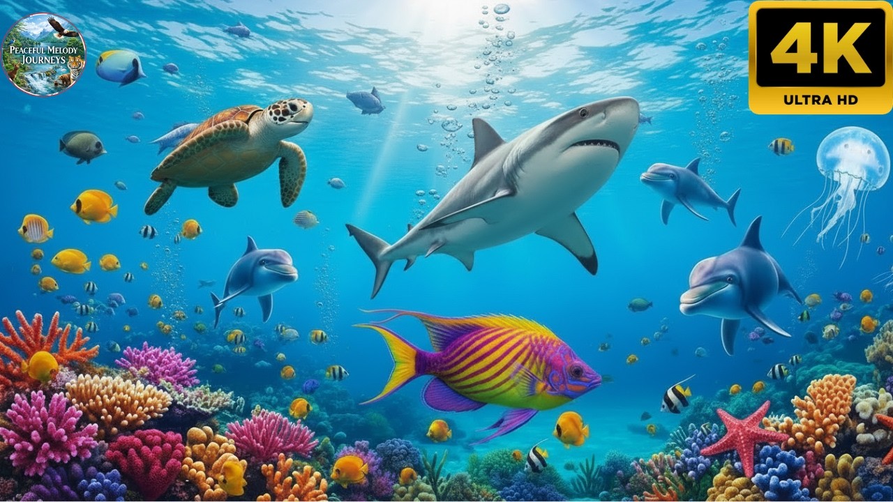 Underwater Paradise 4K HDR  Cinematic Marine Life & Ocean Wonders