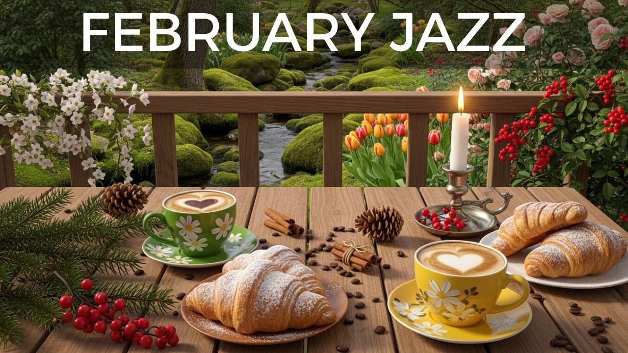 February Jazz 🎶 Sweet Jazz & Elegant Bossa Nova for Relaxing, Studying & Working