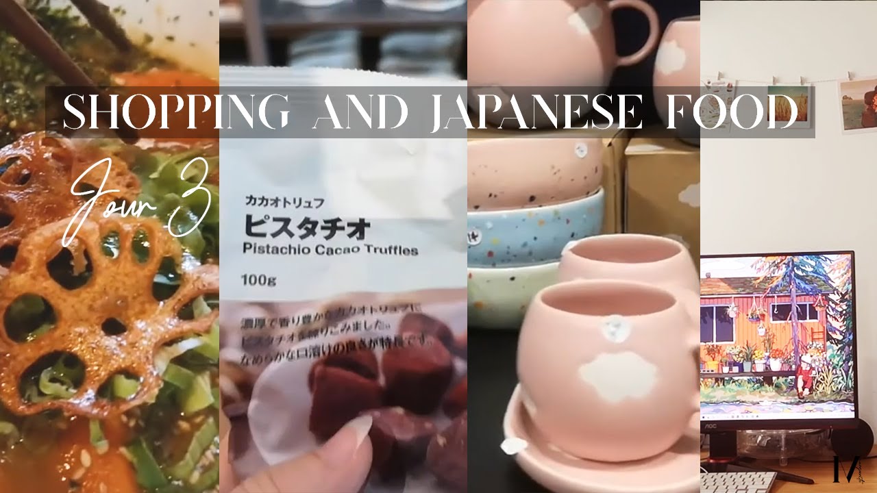 Eating Japanese food, shopping and cozy game