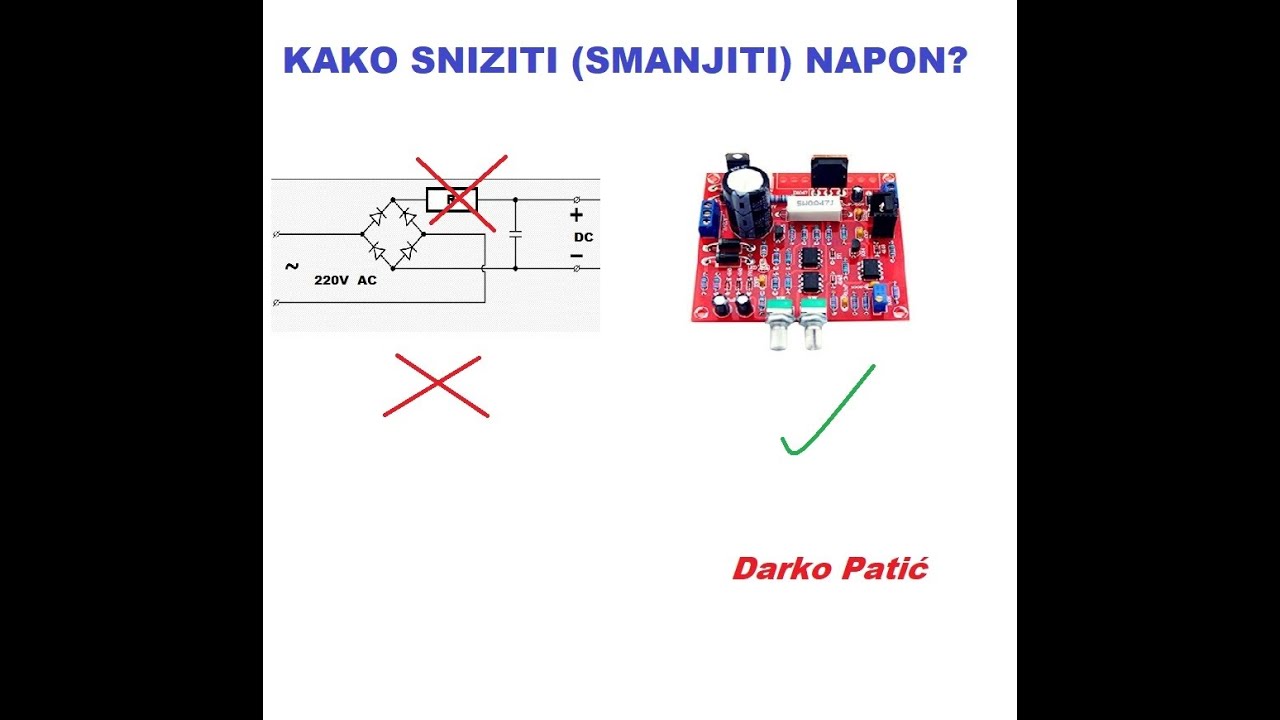Kako sniziti (smanjiti) jednosmerni napon?