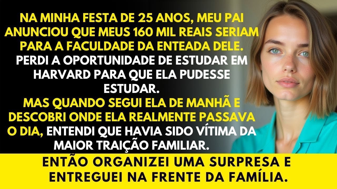Meu pai me humilhou no meu aniversário, para ajudar a enteada dele  Até receber minha surpresa