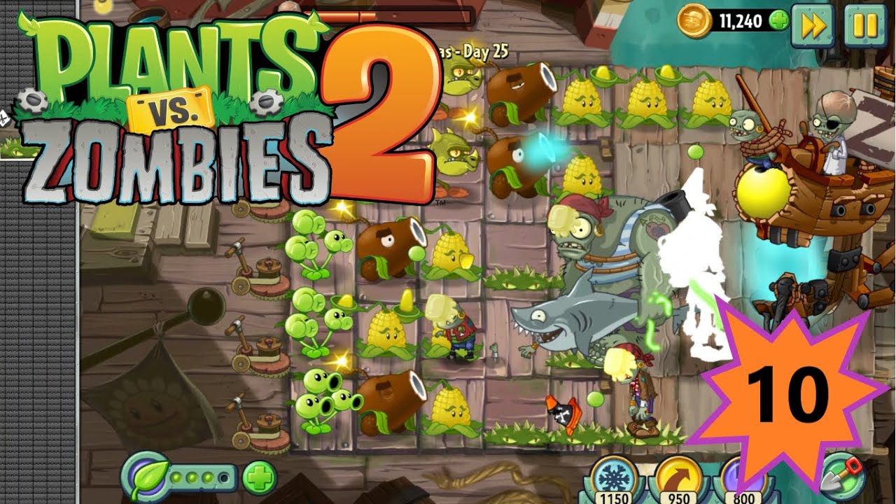 Plants Vs Zombies-2 Gameplay Walkthrough Part-10😈💀#games #videogames #zombies 🌻