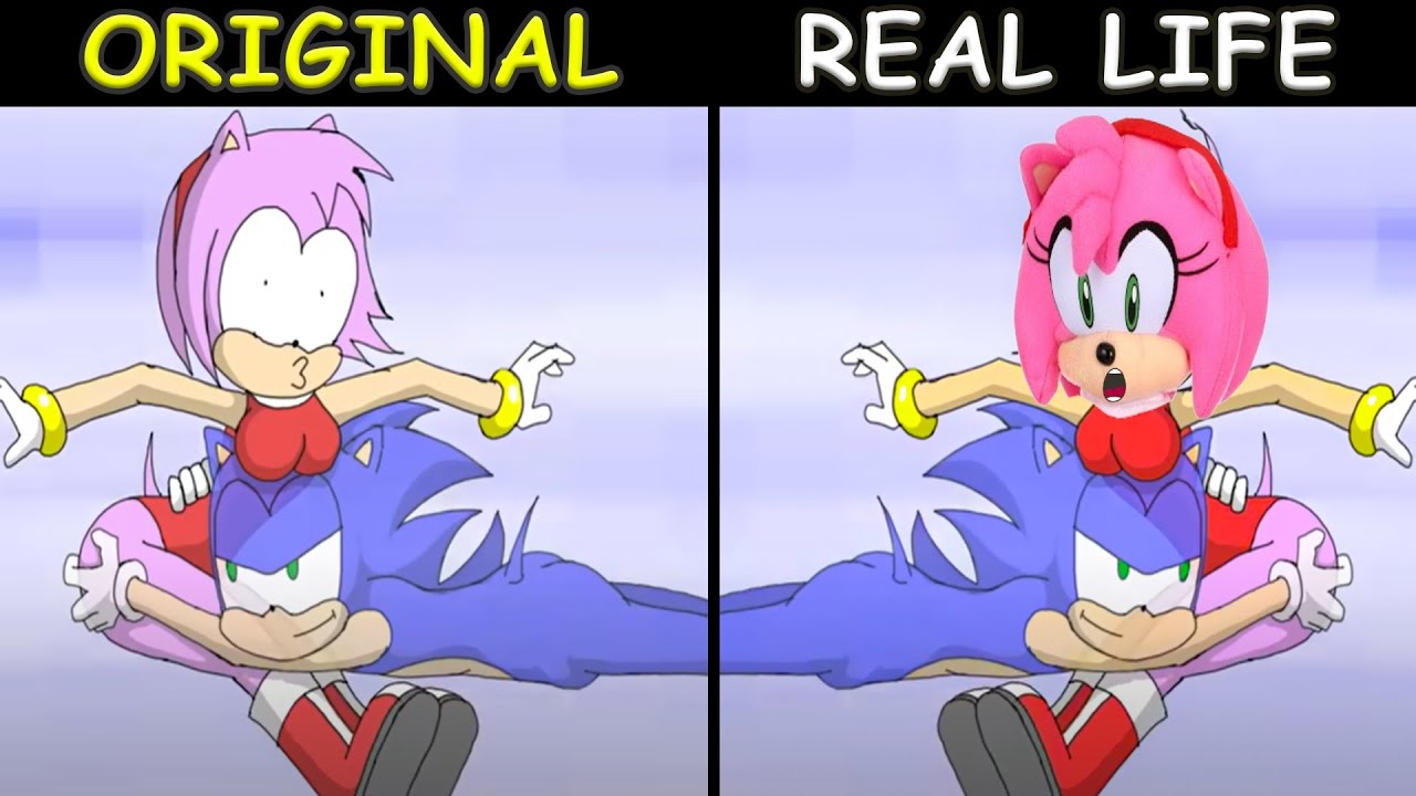 SHIN SONIC knocks out AMY in the RING | The Sonic Tapes Animation | Original vs Plush Toys